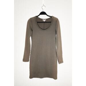 james perse crew neck mini dress James Perse Crew-Neck Mini T-Shirt Dress - Neutrals